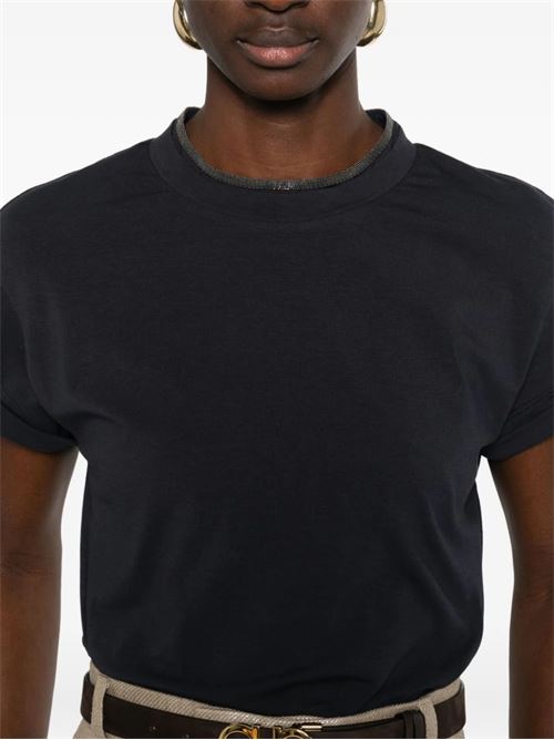 T-shirt with jewel detail BRUNELLO CUCINELLI | M0T18BD200C4224